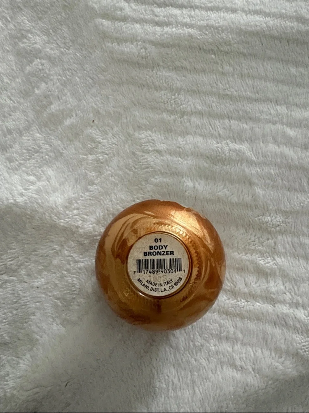 Milani Bronzer & Contour Cream Jar in Warm Tan/Bronze